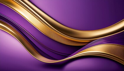 Wall Mural - a swish purple gold history with minimalistic designs exceptional for luxury accessories with adequa