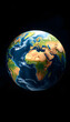 © SusDmi - The earth globe has outlines around the continents. -, dramatic, with white tones