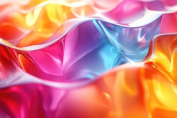 Poster - A close-up view of a vibrant and colorful background