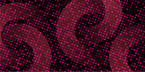 abstract background with pink halftone effect with circle with light effect