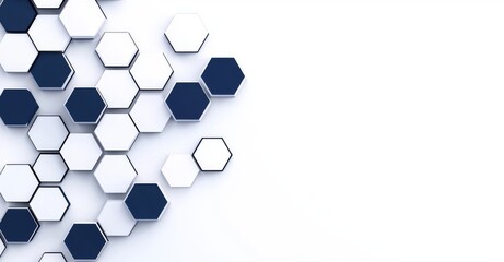 Poster - A basic hexagon grid pattern, repeated and isolated on a transparent  background.