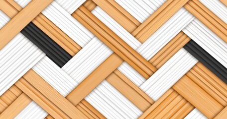 Poster - Seamless pattern of a luxury hexagon gold grid line in oriental style, available as a png with a transparent background.