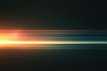 Fototapete - Colorful light streaks create a captivating abstract pattern in a dark setting capturing vibrant motion. Generative AI
