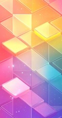 Wall Mural - Abstract geometric background with pastel colors.