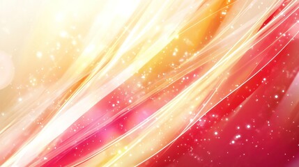 Sticker - Abstract warm-toned background with glowing lines and sparkles.