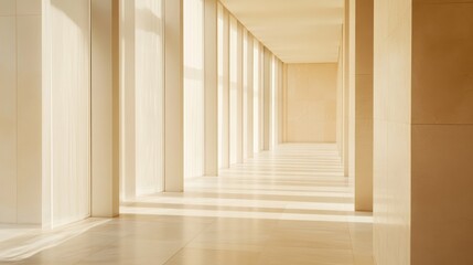 Poster - Bright Modern Interior with Elegant Lines and Natural Light