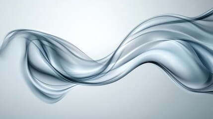Poster - Graceful flowing abstract smoke wave background in soft colors