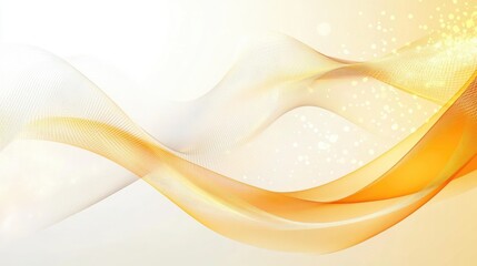 Poster - Soft Orange Waves with Gentle Light and Subtle Textures