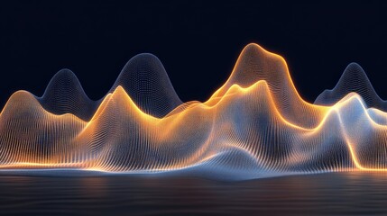 Poster - Abstract Waveform Visualization with Light and Color Effects