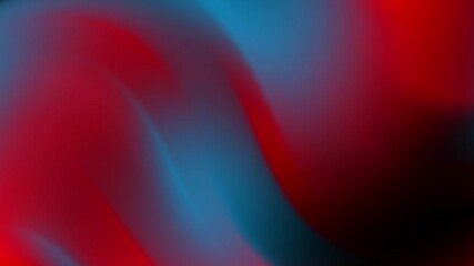 Wall Mural - Abstract waves of red and blue create a smooth, flowing gradient effect.
