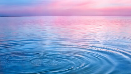 Wall Mural - Water ripples sufrace, soft gradient pink and blue shades with a serene background. Waterdrop soft-colored wallpaper