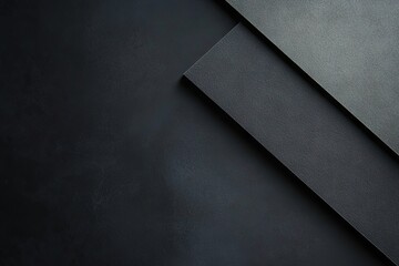 Poster - Abstract Dark Grey Geometric Shapes Background