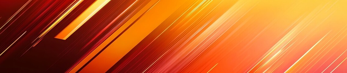 Poster - Abstract Orange and Red Diagonal Lines Background