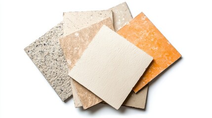 Poster - Assorted Tile Material Samples in Various Contemporary Styles and Finishes for Interior Design and Home Remodeling Projects