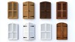 © ADD PHOTO - Wooden Shuttered Windows on Traditional Mediterranean Style Building Facade
