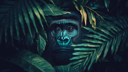 Gorilla in the Jungle: A Masterpiece of Nature's Beauty