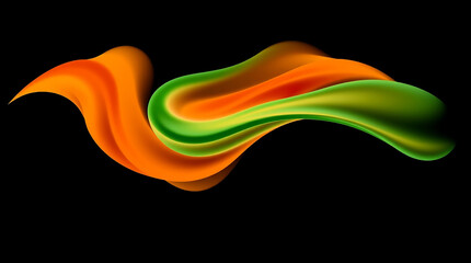 Poster - Abstract dynamic swirl. Colorful fluid design element. Concept of movement, energy, and vibrant colors.