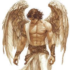 Wall Mural - angel clip art, clip art concept