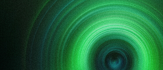 Wall Mural - green black grainy background abstract color swirl vortex gradient shape dark noise texture backdrop