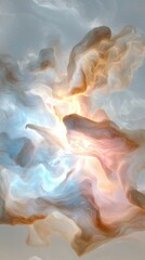 Poster - Nebula-like stone texture with glowing effects abstract art digital creation cosmic environment aesthetic viewpoint