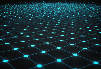 abstract blue background with grid
