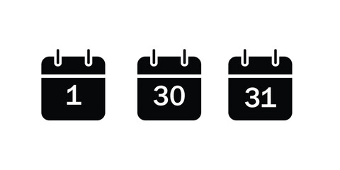 Poster - calendar line icon/symbol. Calendar or appointment schedule flat icon icon for apps and websites. vector.
