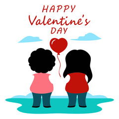Poster - Two friends see in the sky Text 