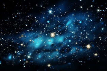 Wall Mural - Deep space nebula with bright stars and cosmic dust.