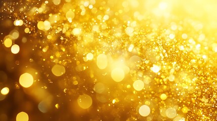 Wall Mural - bright yellow background with scattered golden sparkles, creating a shimmering, vibrant effect