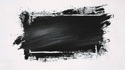 Poster - Abstract Grunge Background with Black Paint and Ink Strokes