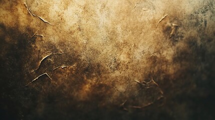 Poster - Old Brown Paper Texture with Cracks for Artistic Background Use