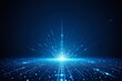 © haiqiang - a close up of a blue light shining in a dark room