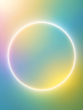 Hyber realistic photo of A holographic pastel-colored gradient sphere in green, and yellow,abstract, illustration, vector, modern,