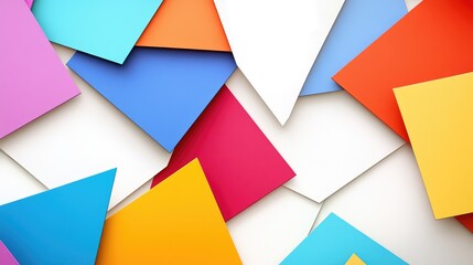 Poster - Colorful Geometric Shapes Background for Creative Design Projects