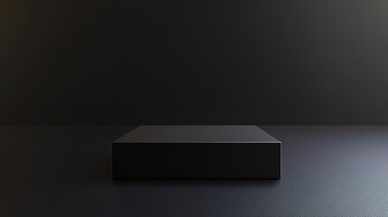 Poster - Simple Black Gradient Abstract Background for Creative Projects