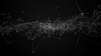 Poster - Abstract Technology Background with Interconnected Nodes and Lines