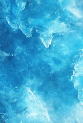 Poster - Abstract Blue Ice Texture with Crystal-Like Patterns Ideal for Background Design, Digital Art, or Seasonal Themes Emphasizing Cold and Freshness in Aesthetics