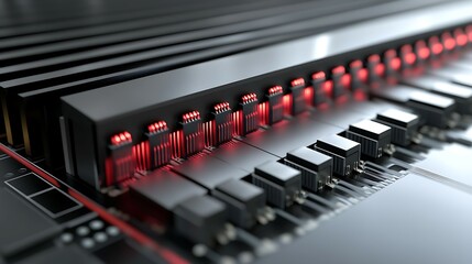 Random access memory RAM isolated on white background