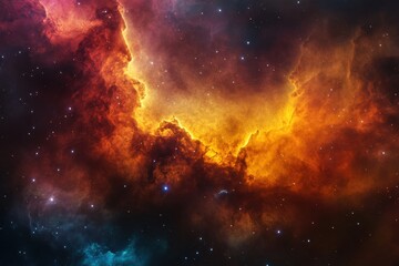 Wall Mural - vibrant galaxy nebula in space for stunning visual projects