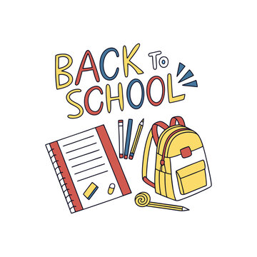 Back to school design element