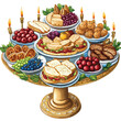 © Vector Stock - Blessing food jewishclip art, clip art concept