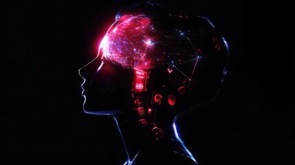Poster - Abstract Representation of Human Mind with Digital Brain Concept