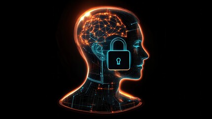 Poster - Abstract Representation of Artificial Intelligence with Security Concept