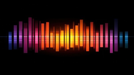 Poster - Colorful Sound Wave Pattern for Music and Audio Visualizations