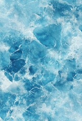 Poster - Stunning Blue Ice Background with Textured Crystals and Smooth Surface for Dynamic and Modern Design Uses in Various Creative Projects and Layouts