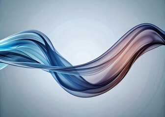 Poster - abstract blue wave background