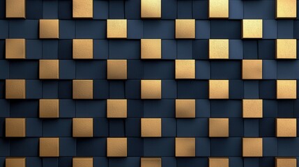 Poster - Luxurious Metallic Geometric Pattern Abstract Background