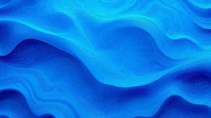 Poster - Abstract Blue Wavy Background. Concept of dynamic movement, flowing energy, and digital art.