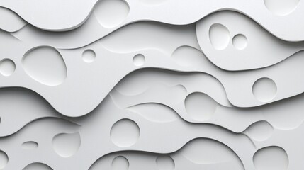 Poster - Sophisticated Abstract Geometric Architectural Pattern in Minimalist Monochrome Design