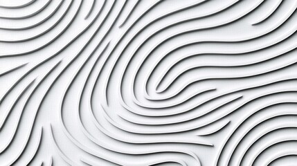 Poster - Mesmerizing Swirling Waves of Elegant Minimalist Geometry in Dynamic Abstract Digital